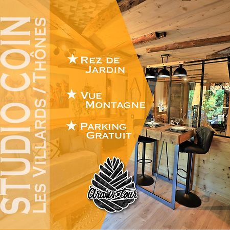 Studio Du Coin - Vue Montagne, Au Calme, Terrasse - Aravistour Les Villards-sur-Thones Exterior photo